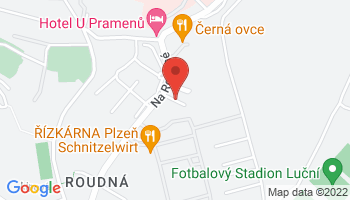 Google map: Plzeň, V Lužánkách 2